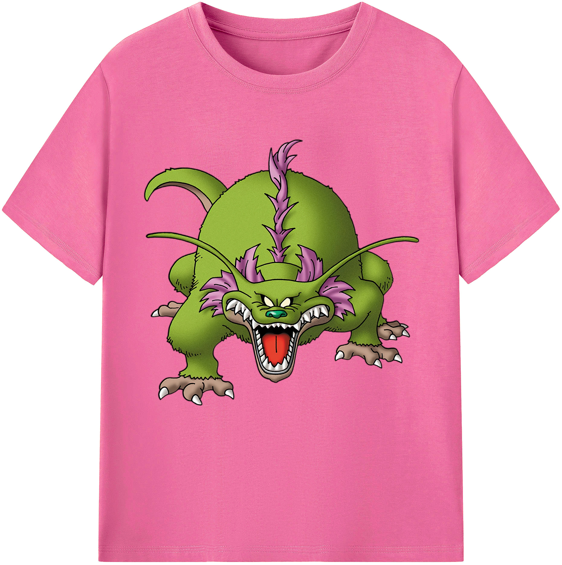 （画像用） ドラゴンクエスト Doragon Kuesuto Dragon Quest レディースカジュアルプリントTシャツ（綿100％）